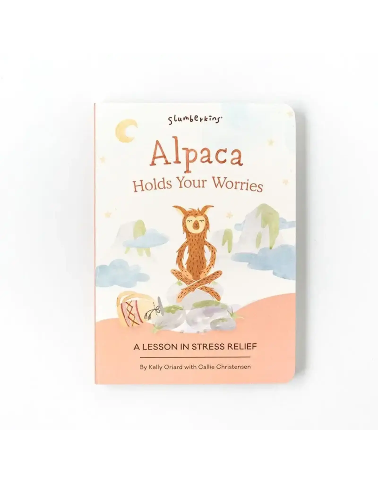 Slumberkins Alpaca Holds Your Worries Board Book