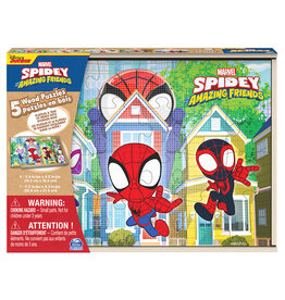 Spin Master Puzzle in Wood 5 in 1 - Spidey & Friends