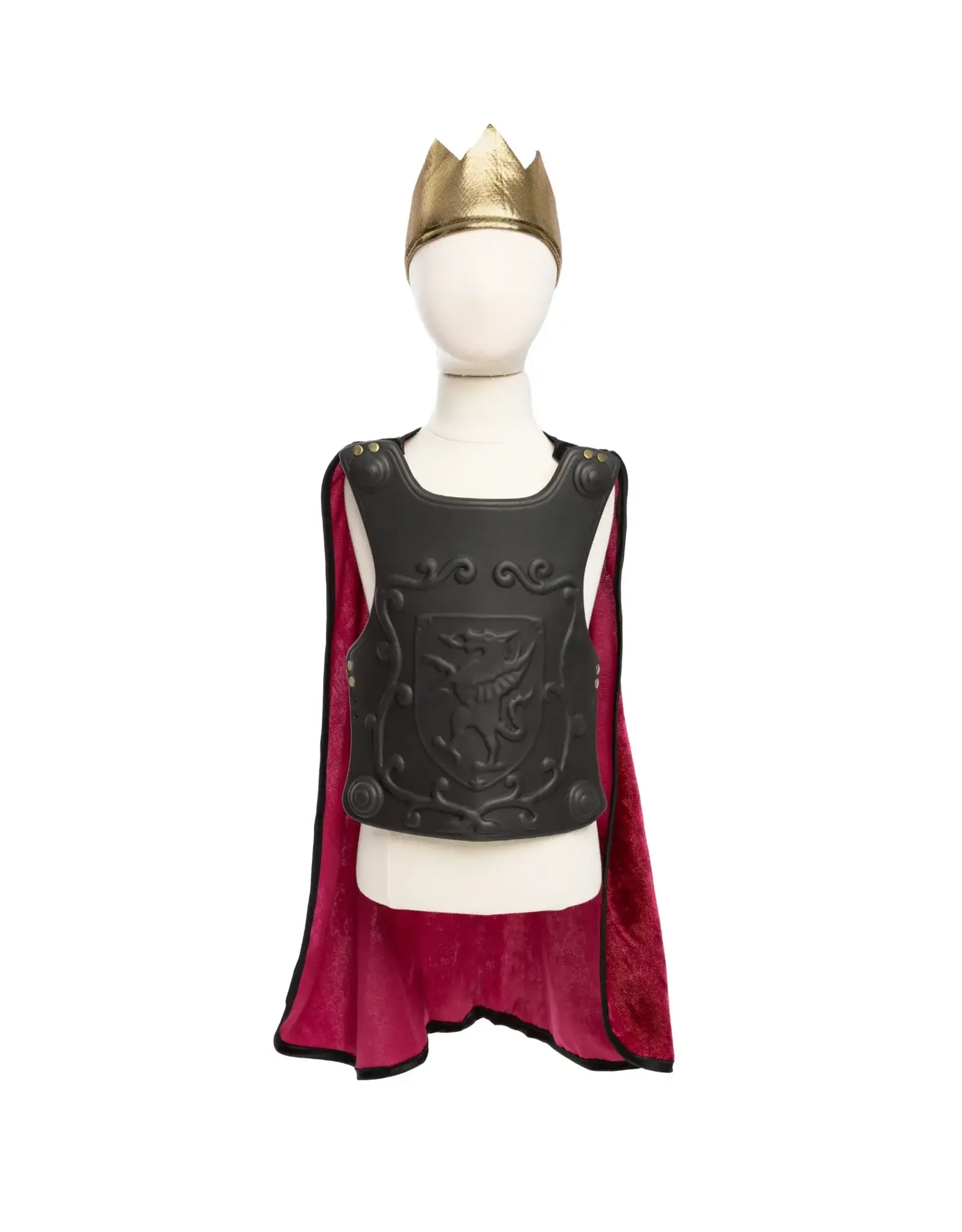 Great Pretenders Legendary Knight Cape, Chest Plate & Crown, Size 5/6