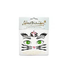 Great Pretenders Black Cat Face Crystals