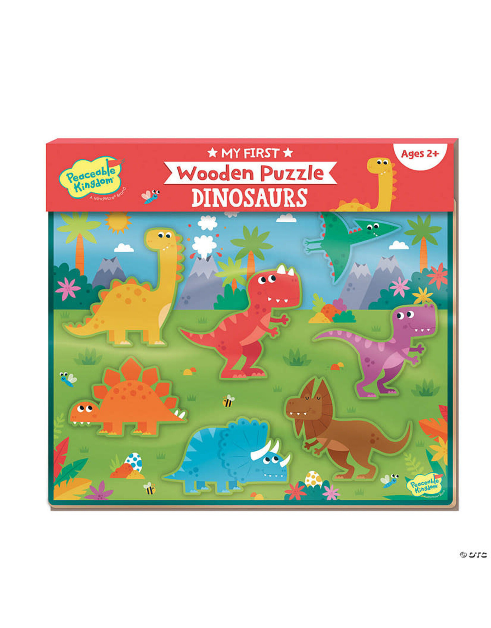 Peaceable Kingdom My First Wooden Puzzle: Dinosaur