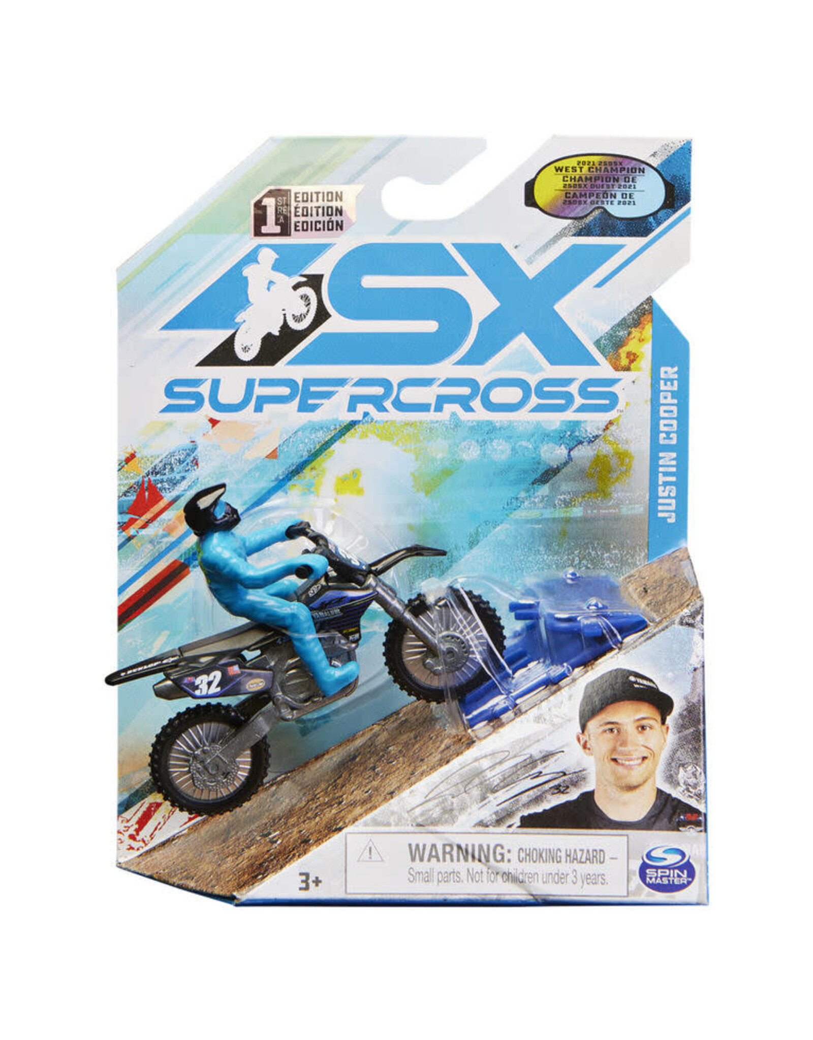 Spin Master Supercross 1:24 Motorcycle - Justin Cooper