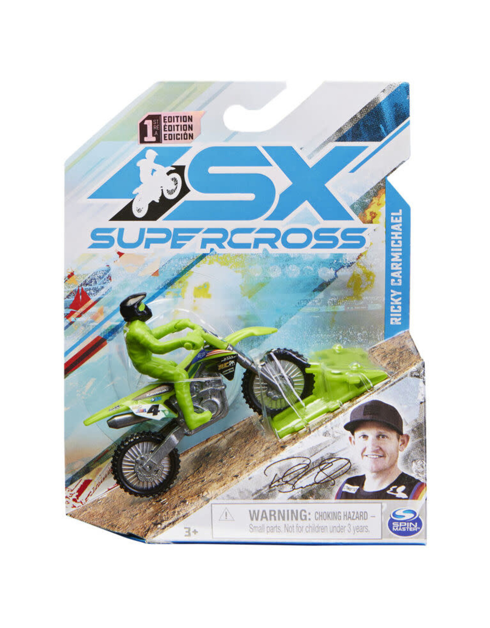 Spin Master Supercross 1:24 Motorcycle - Ricky Carmichael