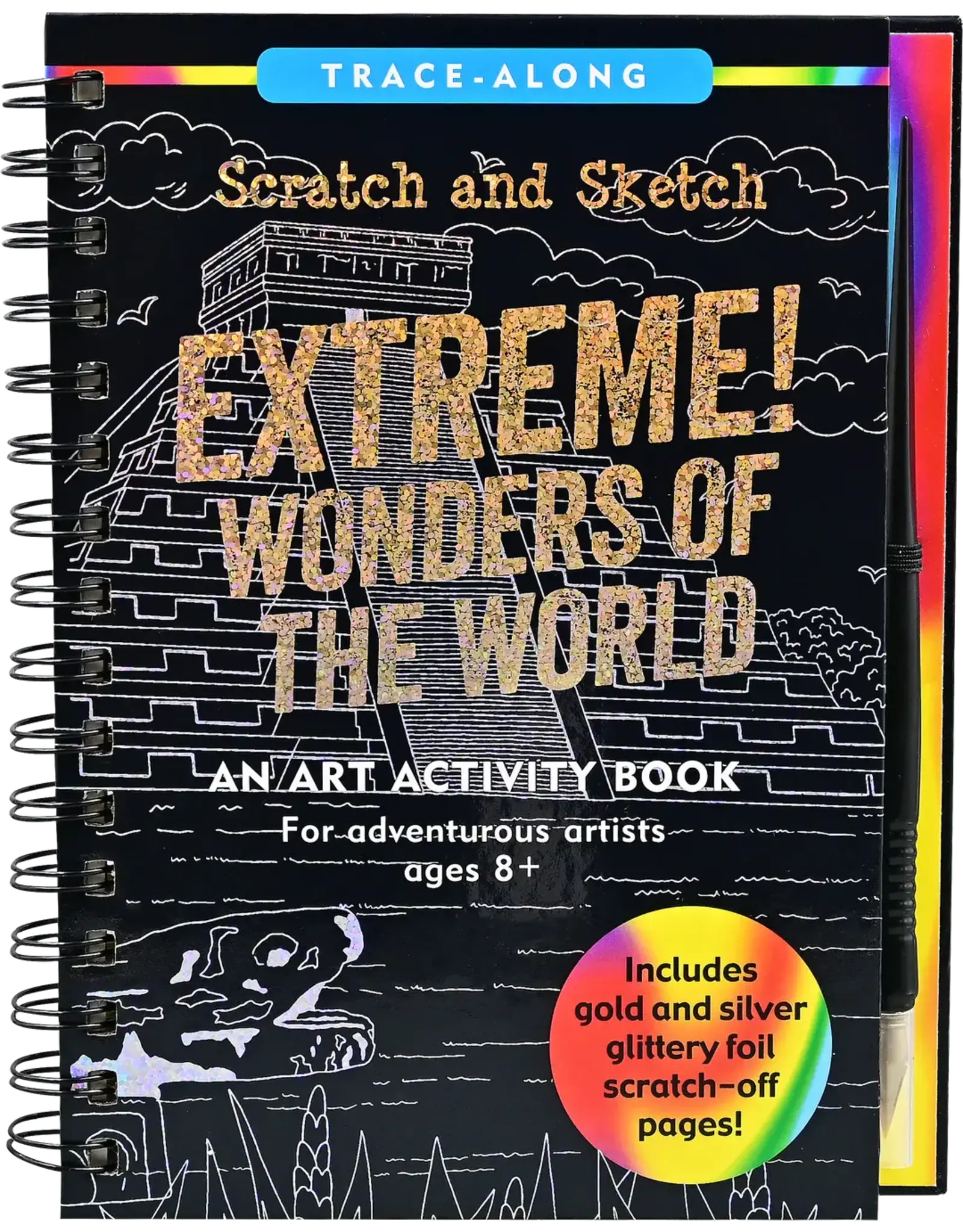 Peter Pauper Press Extreme! Wonders of the World Scratch and Sketch