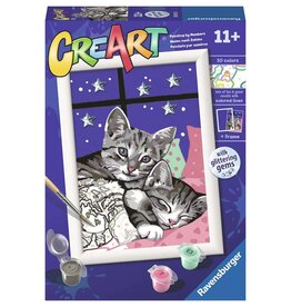 Ravensburger CreArt Paint by Number - Sleepy Kitties