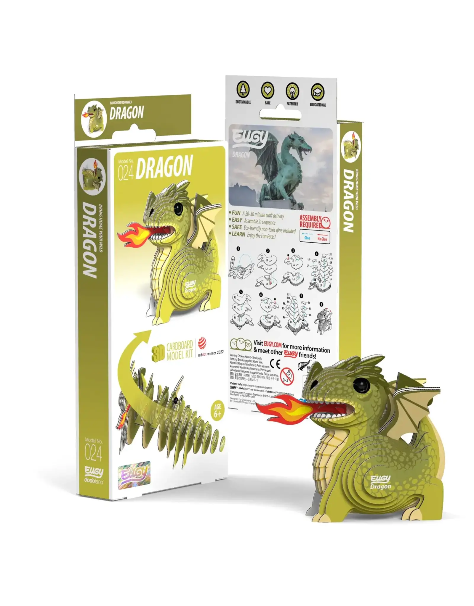 Safari EUGY Dragon 3D Puzzle