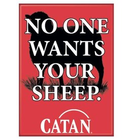 Catan No One Wants Your Sheep Flat Magnet