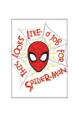 Marvel This is a Job For Spiderman Flat Magnet