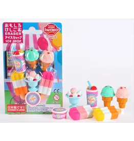 Iwako Ice Cream Shop Eraser Set