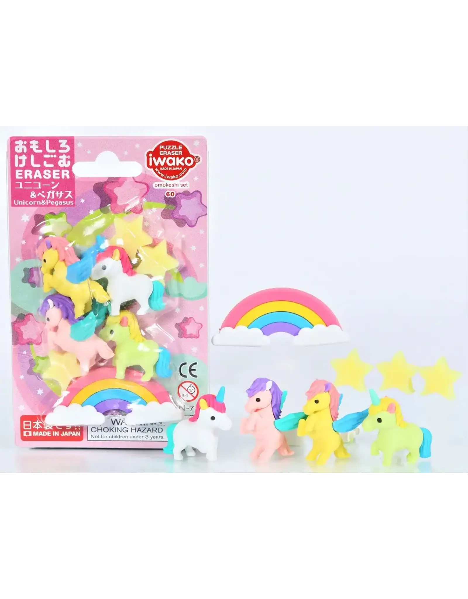 Iwako Unicorn & Pegasus Eraser Set