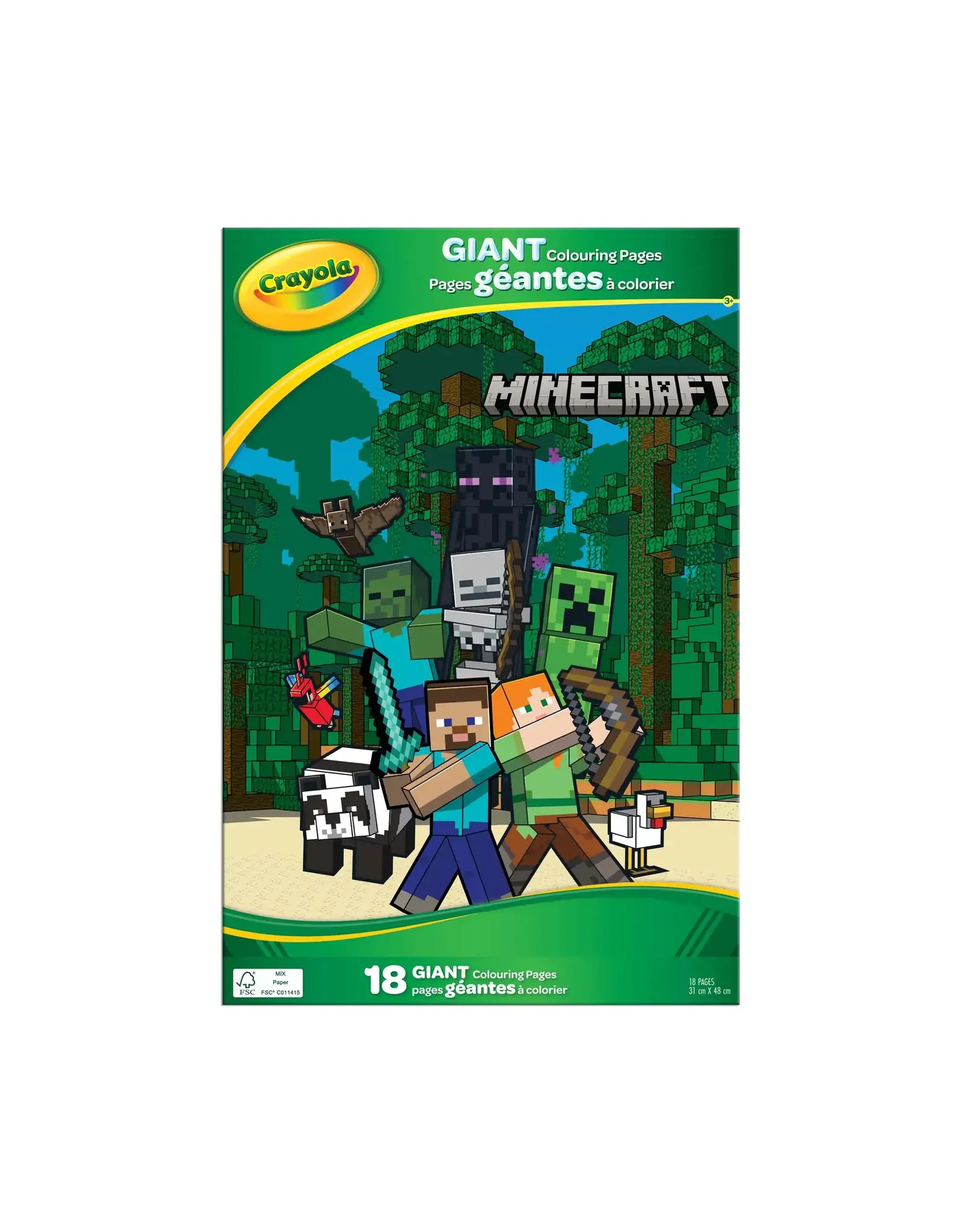 Crayola Giant Coloring Pages - Minecraft