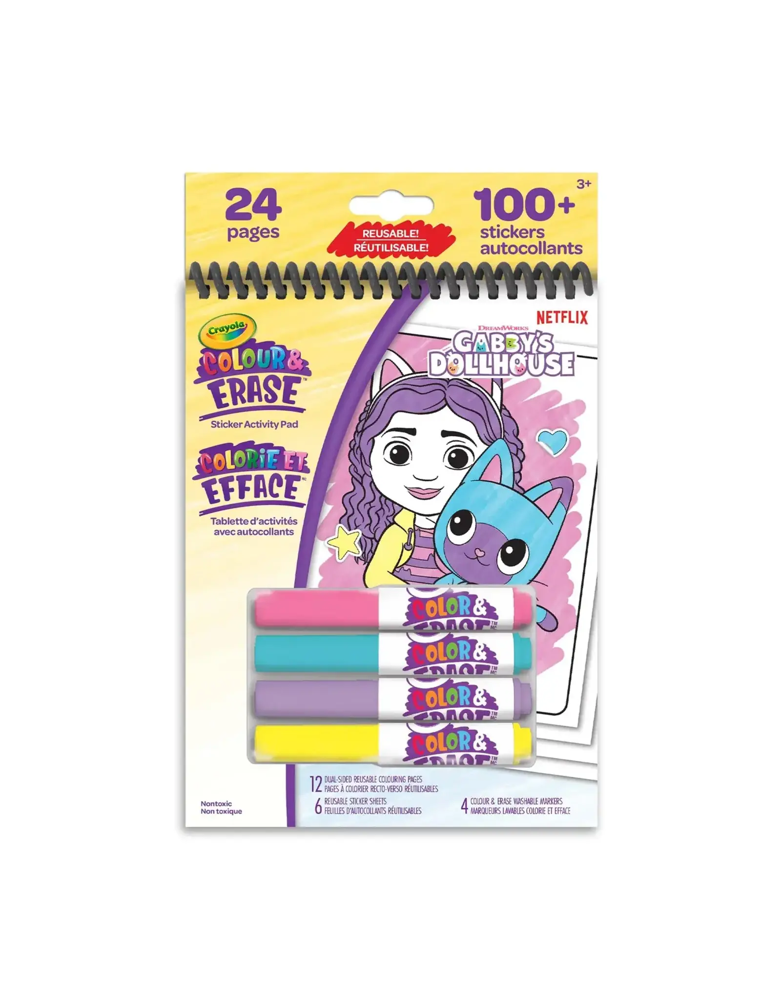 Crayola Crayola Gabby's Dollhouse Colour & Erase Reusable Sticker Activity Pad