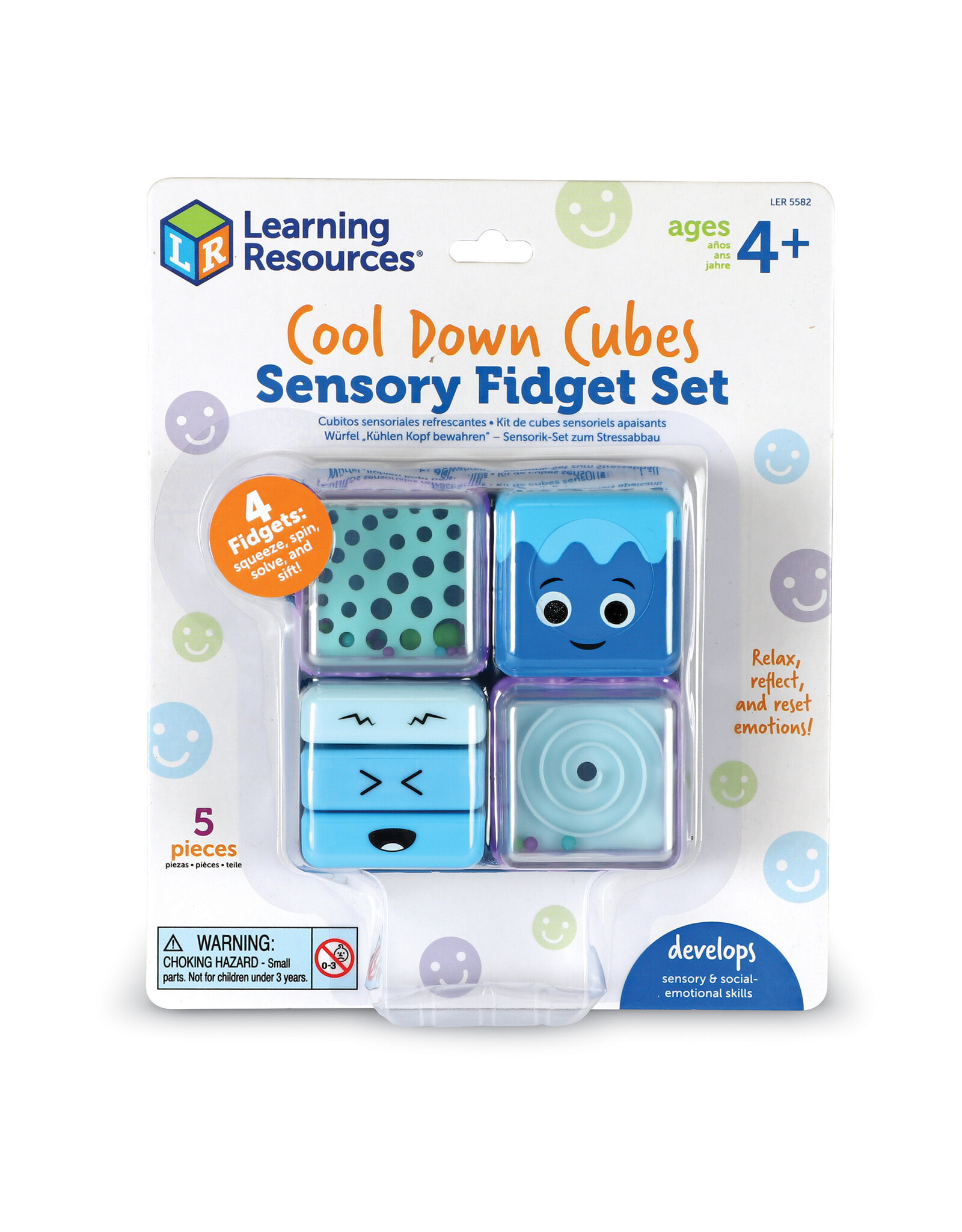 Learning Resources Cool Down Cubes Sensory Fidget Set