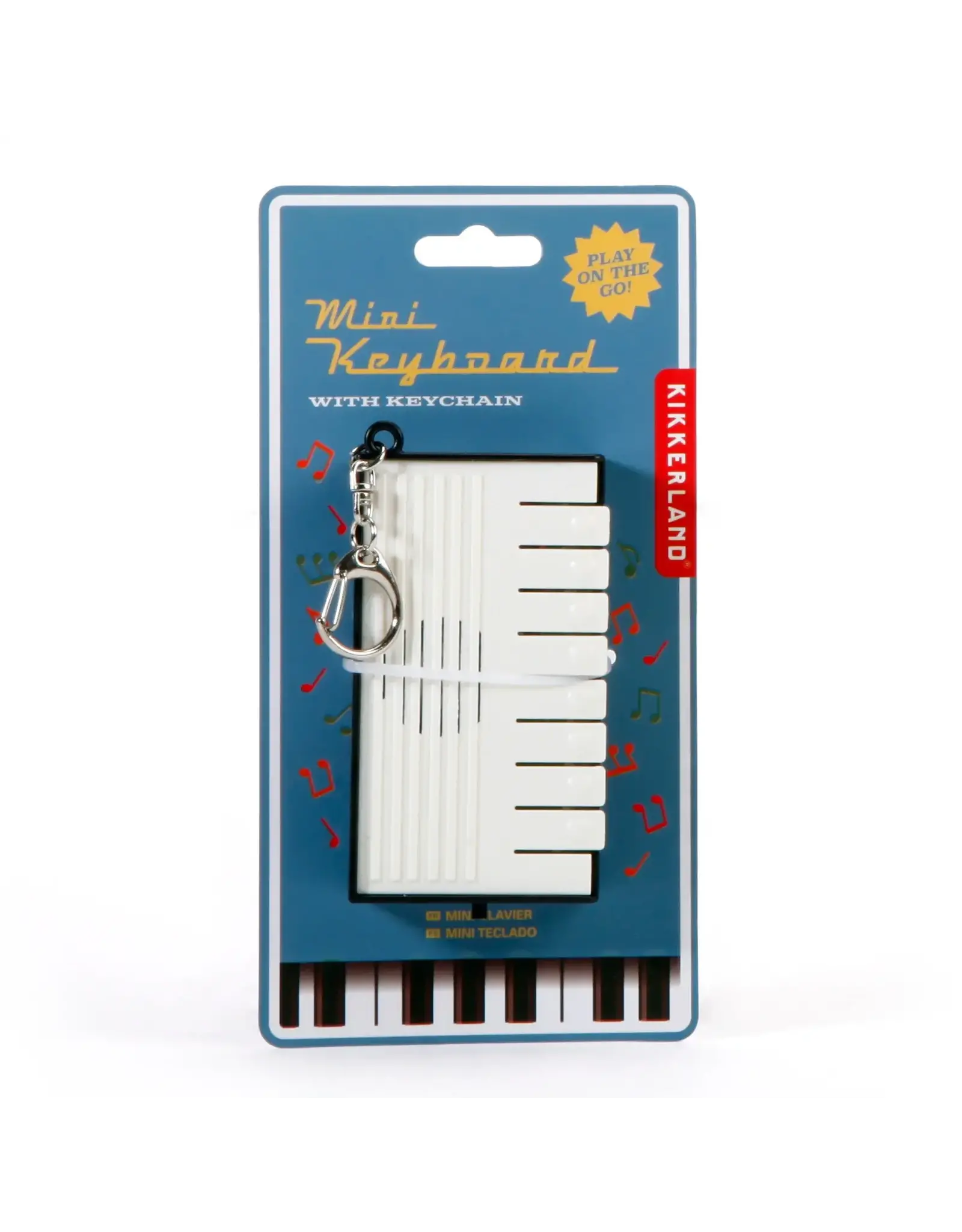 Kikkerland On the Go Mini Piano Keyboard Keychain