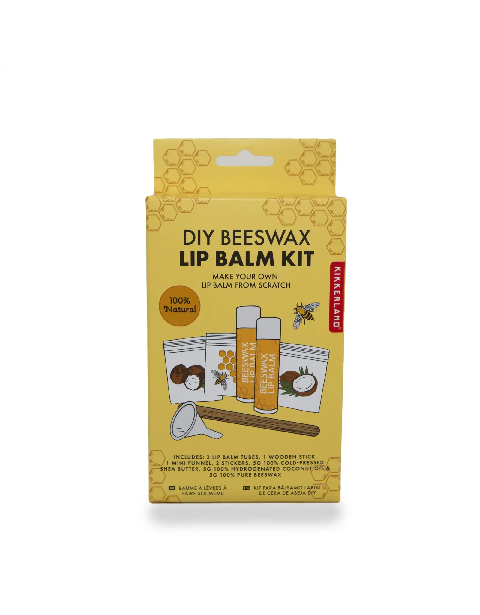 Kikkerland DIY Beeswax Lip Balm Kit