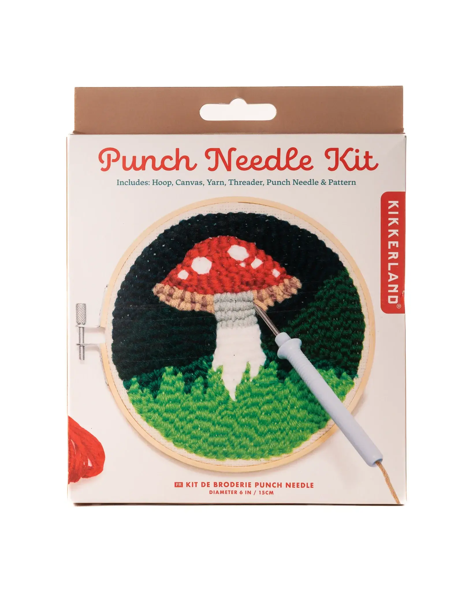 Kikkerland Mushroom Punch Needle Kit