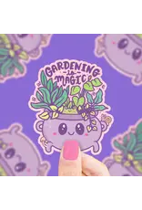 Turtle's Soup Gardening Is Magic Witchy Plant Cauldron Vinyl Sticker
