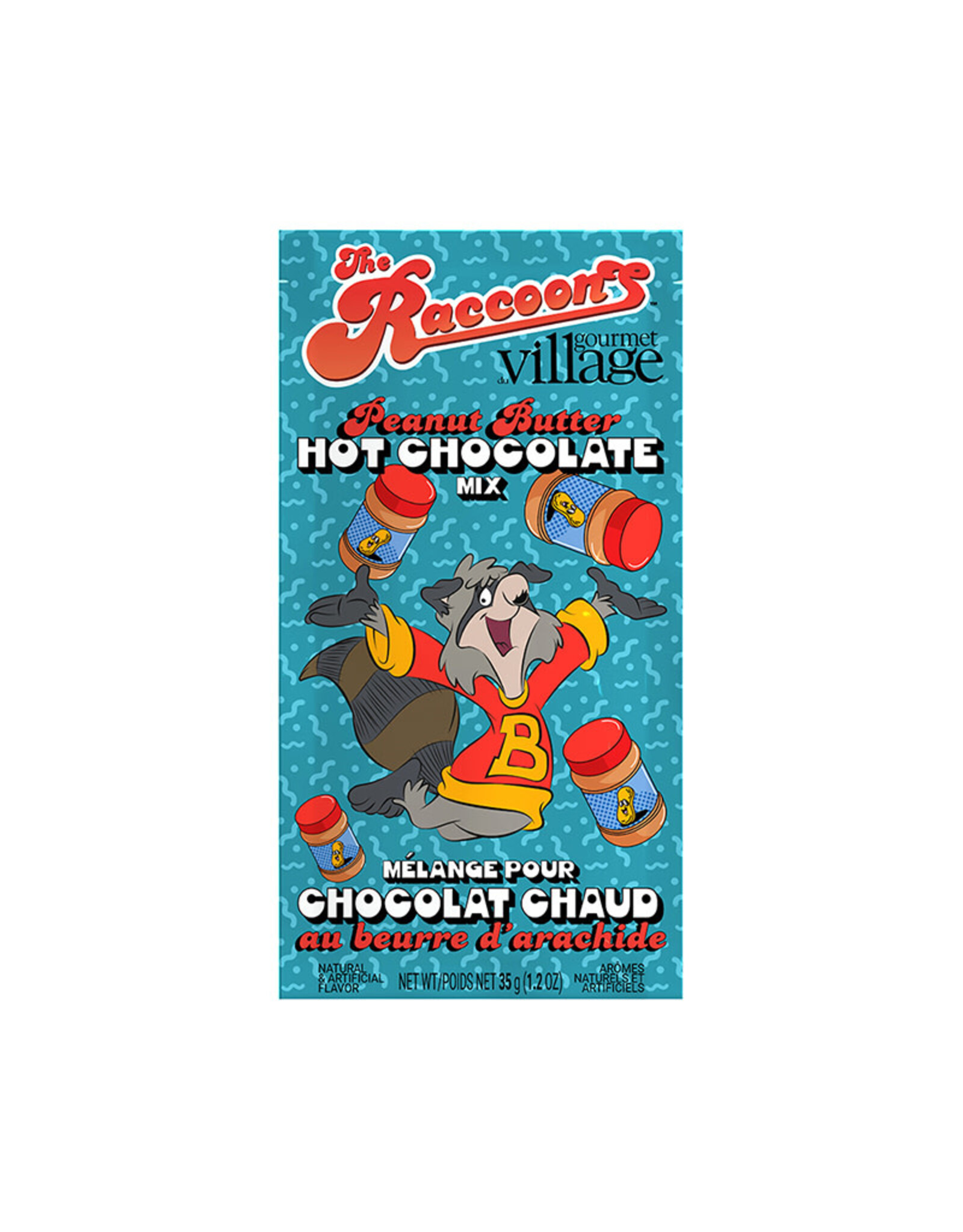 Gourmet Village Raccoons “Bert” Peanut Butter Hot Chocolate