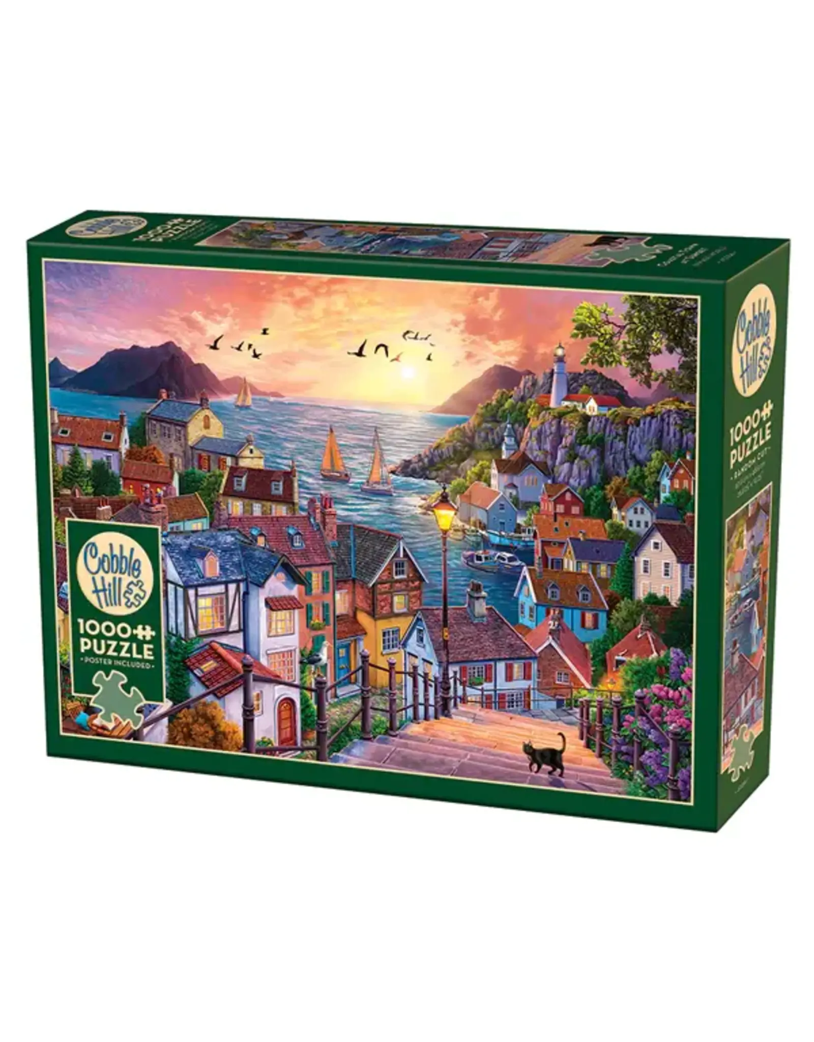 Cobble Hill Coastal Town at Sunset 1000pc