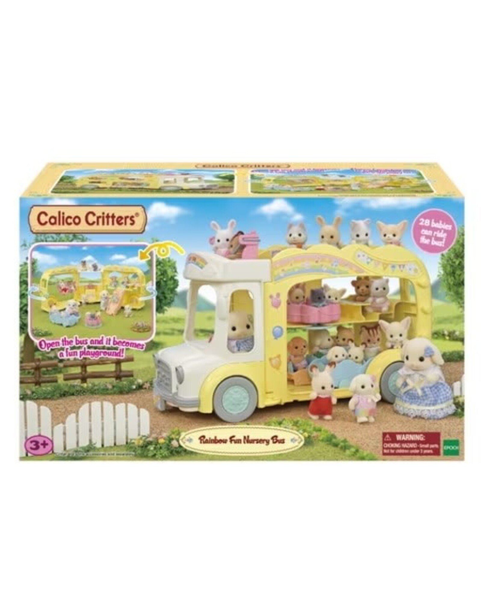 Calico Critters Calico Critters Rainbow Fun Nursery Bus