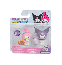 Hello Kitty and Friends 2 Figure Pack - Kuromi & My Melody (Pretzel & Soda)