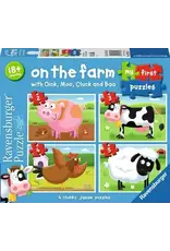 Ravensburger On The Farm My First Puzzles - 2/3/4/5pc