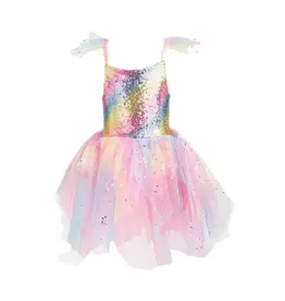 Great Pretenders Rainbow Fairy Dress & Wings, Size 7/8