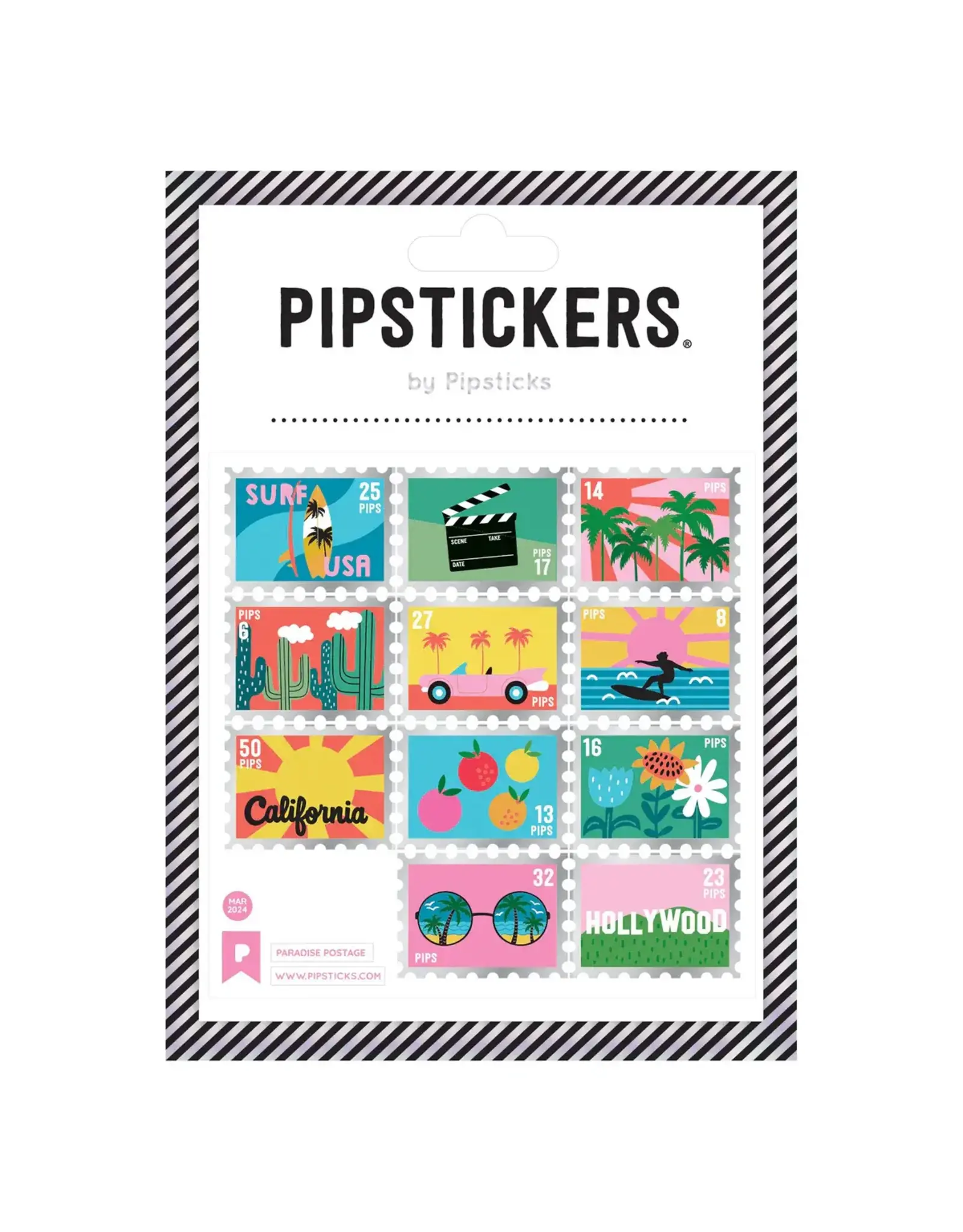 Pipsticks Paradise Postage Stickers