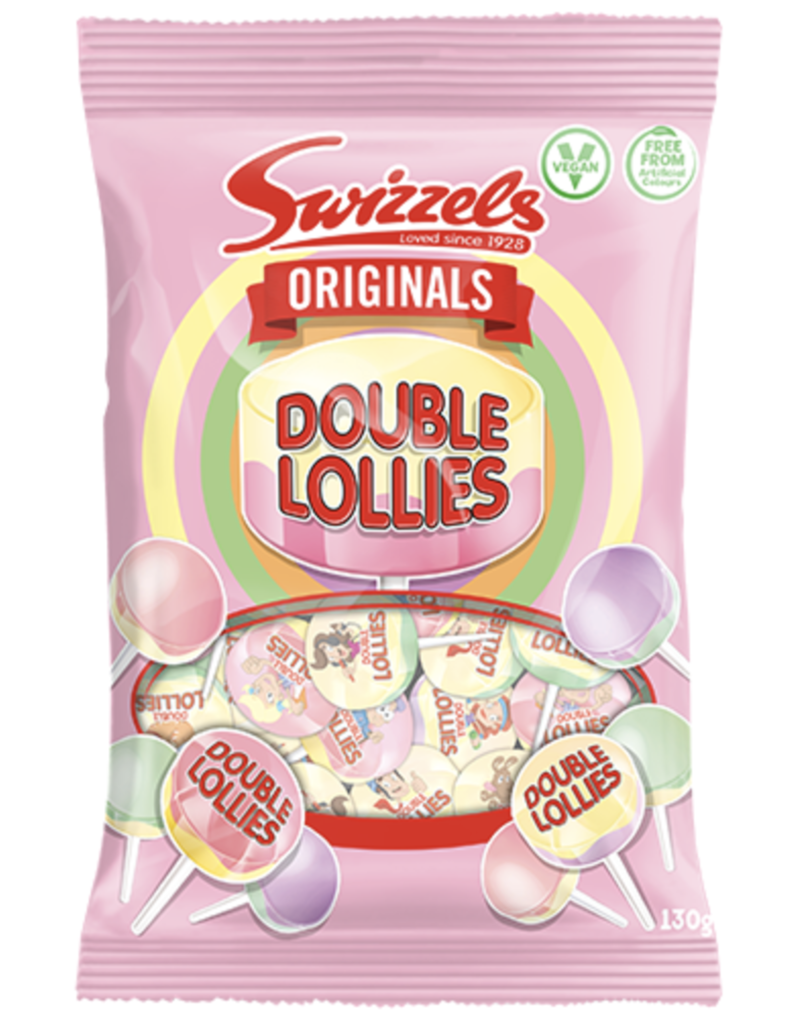 Swizzels Double Lollies Bag 130g (British)