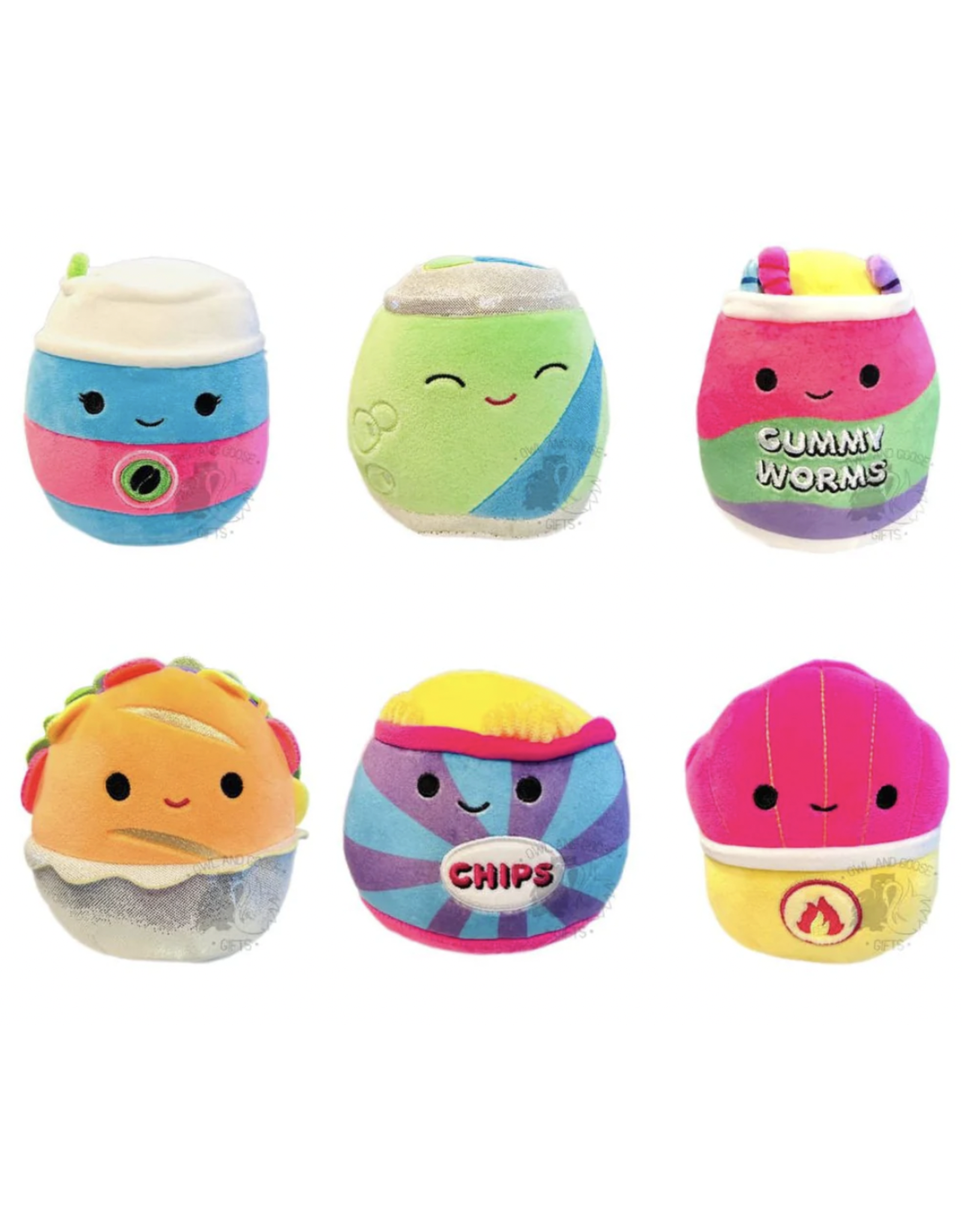 Squishmallows 5" Neon Junk Food Squishmallows Assorted