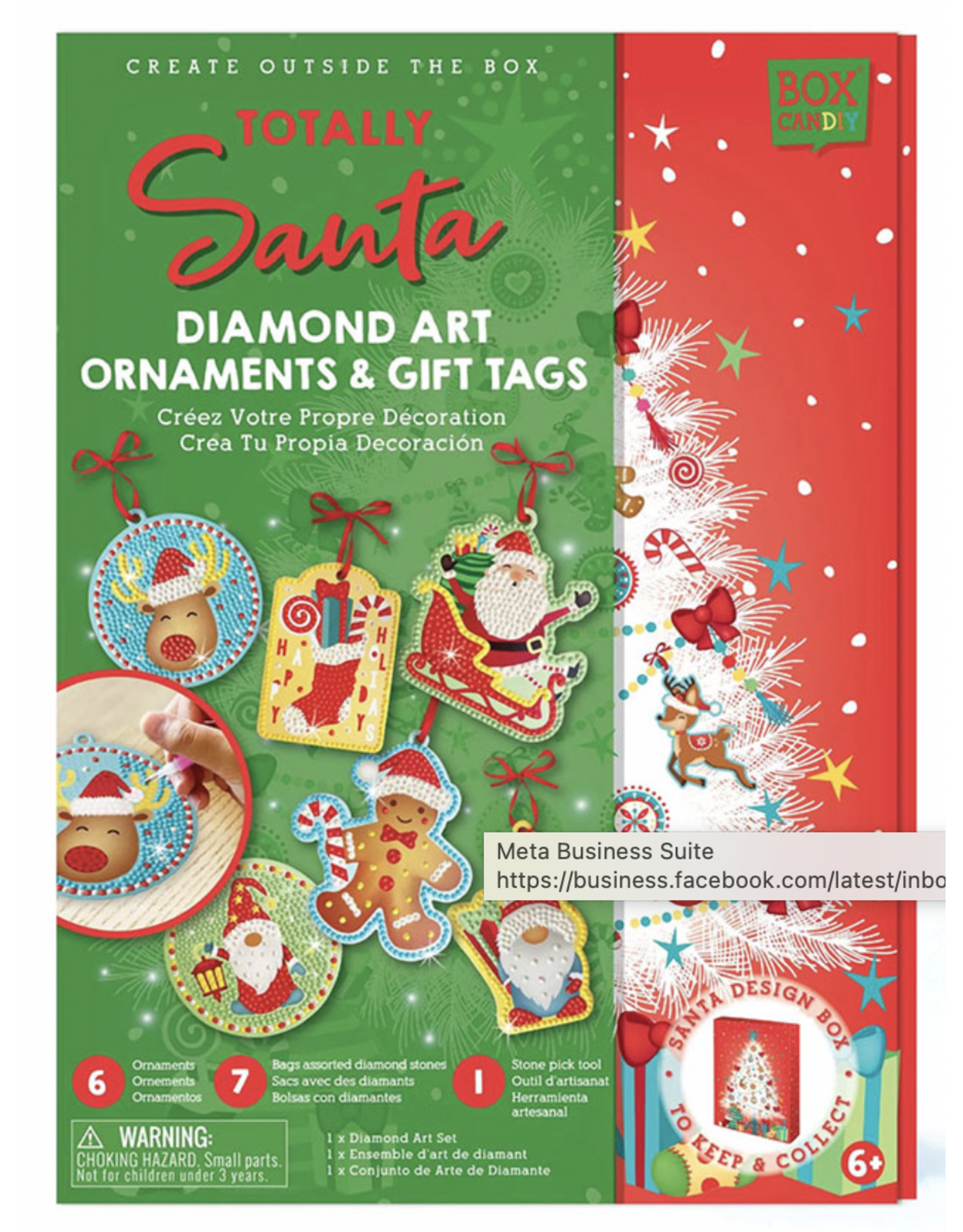 Totally Santa - Christmas Ornaments Diamond Art Set