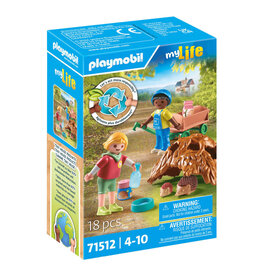 Playmobil Children with Hedgehog Family