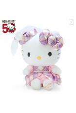 Sanrio Original Plush Toy - Hello Kitty / Tartan 50th Anniversary