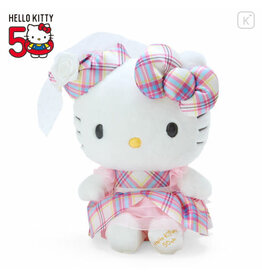 Sanrio Original Plush Toy - Hello Kitty / Tartan 50th Anniversary