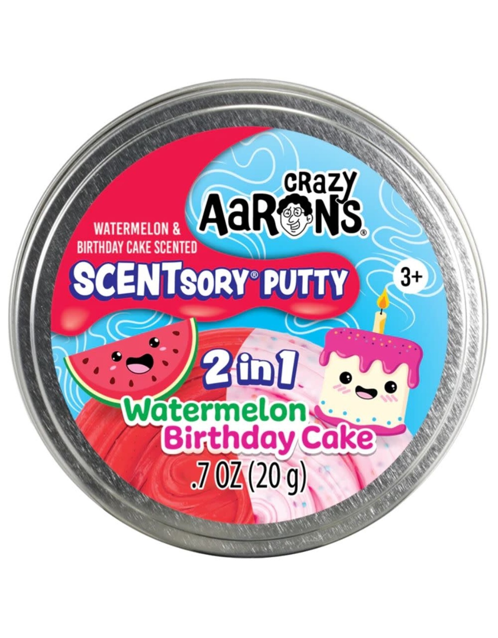 Crazy Aaron's Crazy Aaron's SCENTsory Putty Duo - Watermelon & Birthday Cake