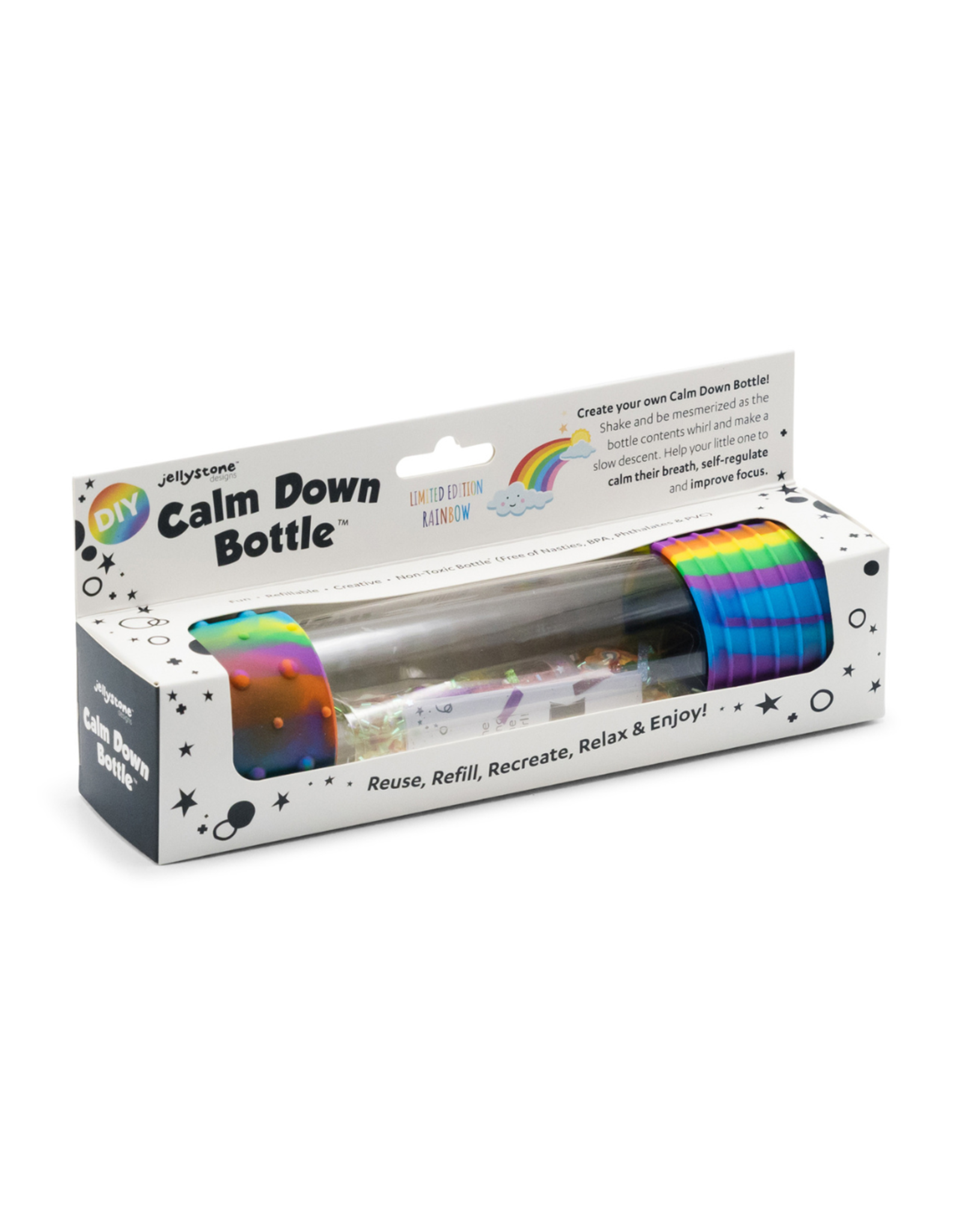 DIY Calm Down Bottle - Rainbow