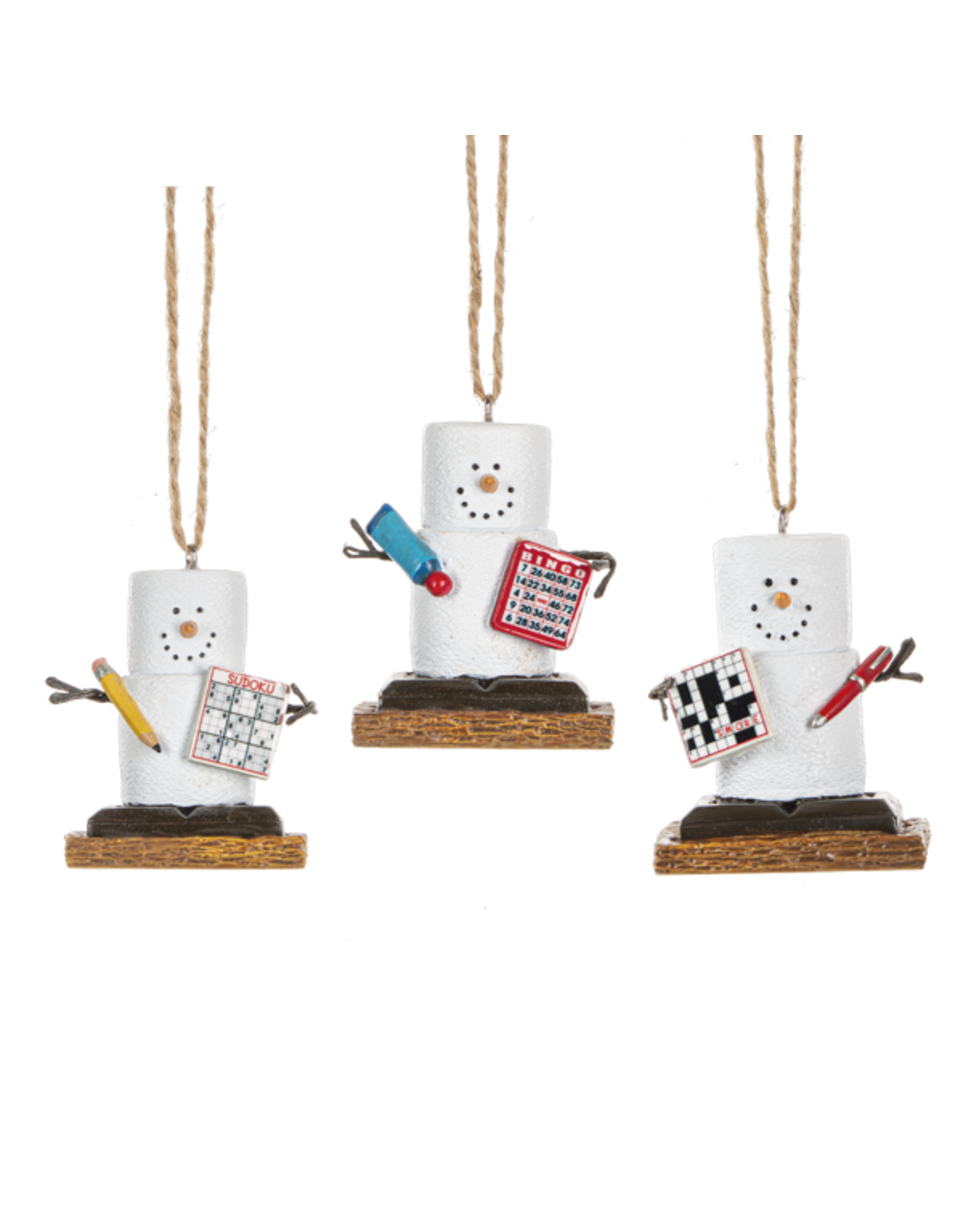 Ganz S'mores Game Night Ornaments