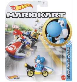 Hot Wheels Hot Wheels - Mario Kart: Light-Blue Yoshi Standard Kart
