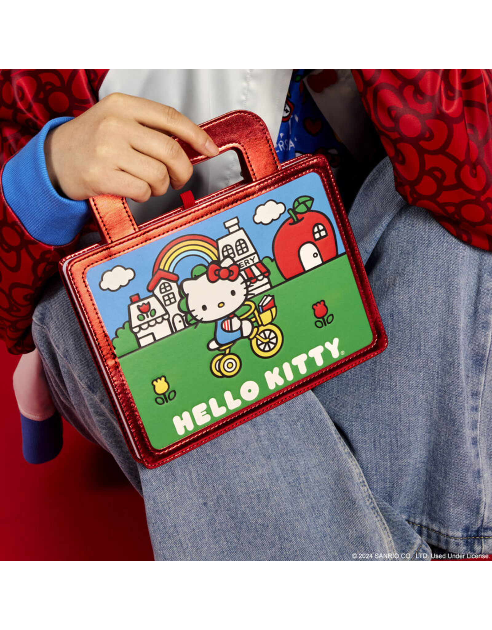 Loungefly Sanrio Hello Kitty 50th Anniversary Metallic Lunchbox Stationery Journal
