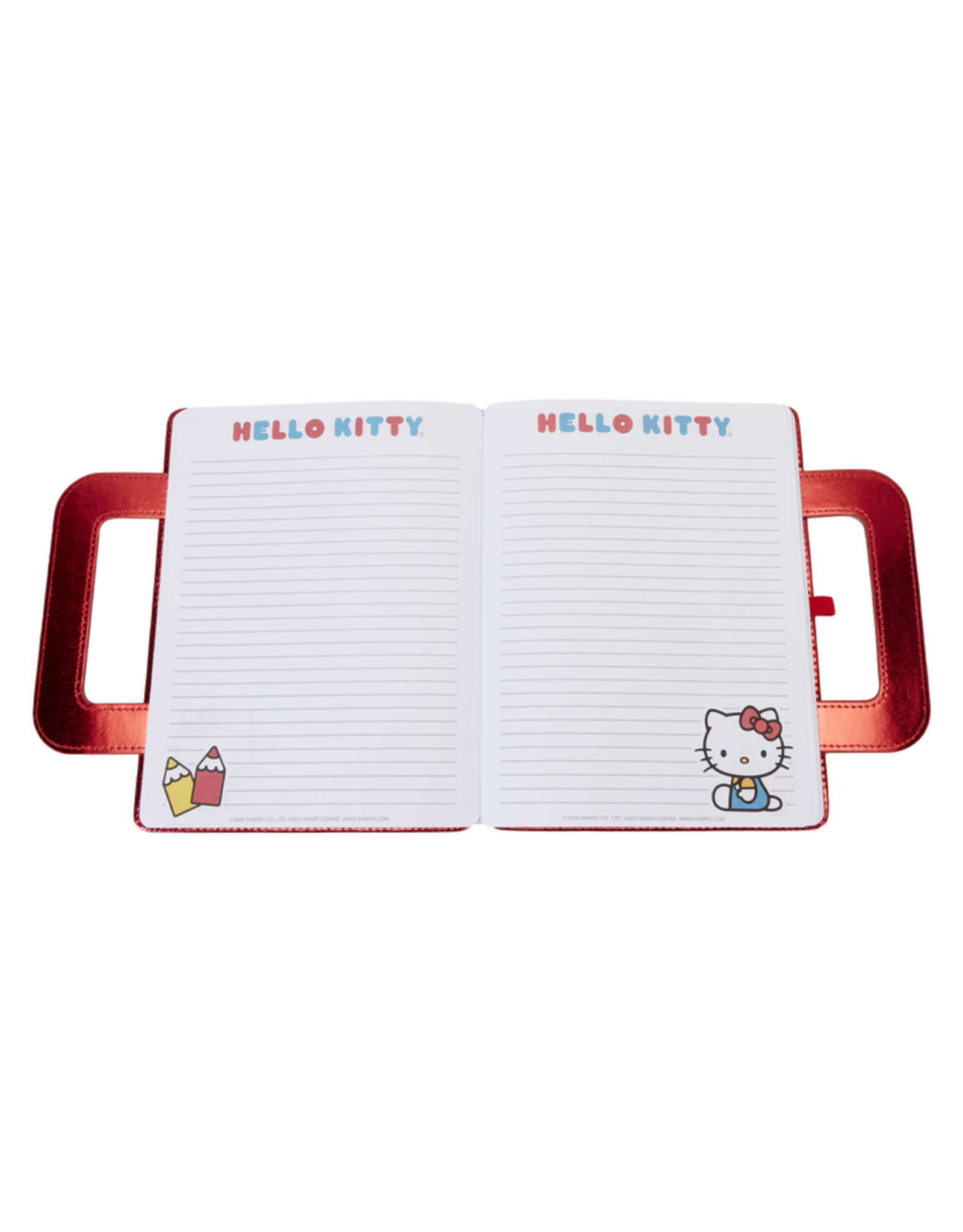 Loungefly Sanrio Hello Kitty 50th Anniversary Metallic Lunchbox Stationery Journal
