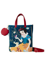 Loungefly Disney Snow White Quilt Velvet Tote Bag