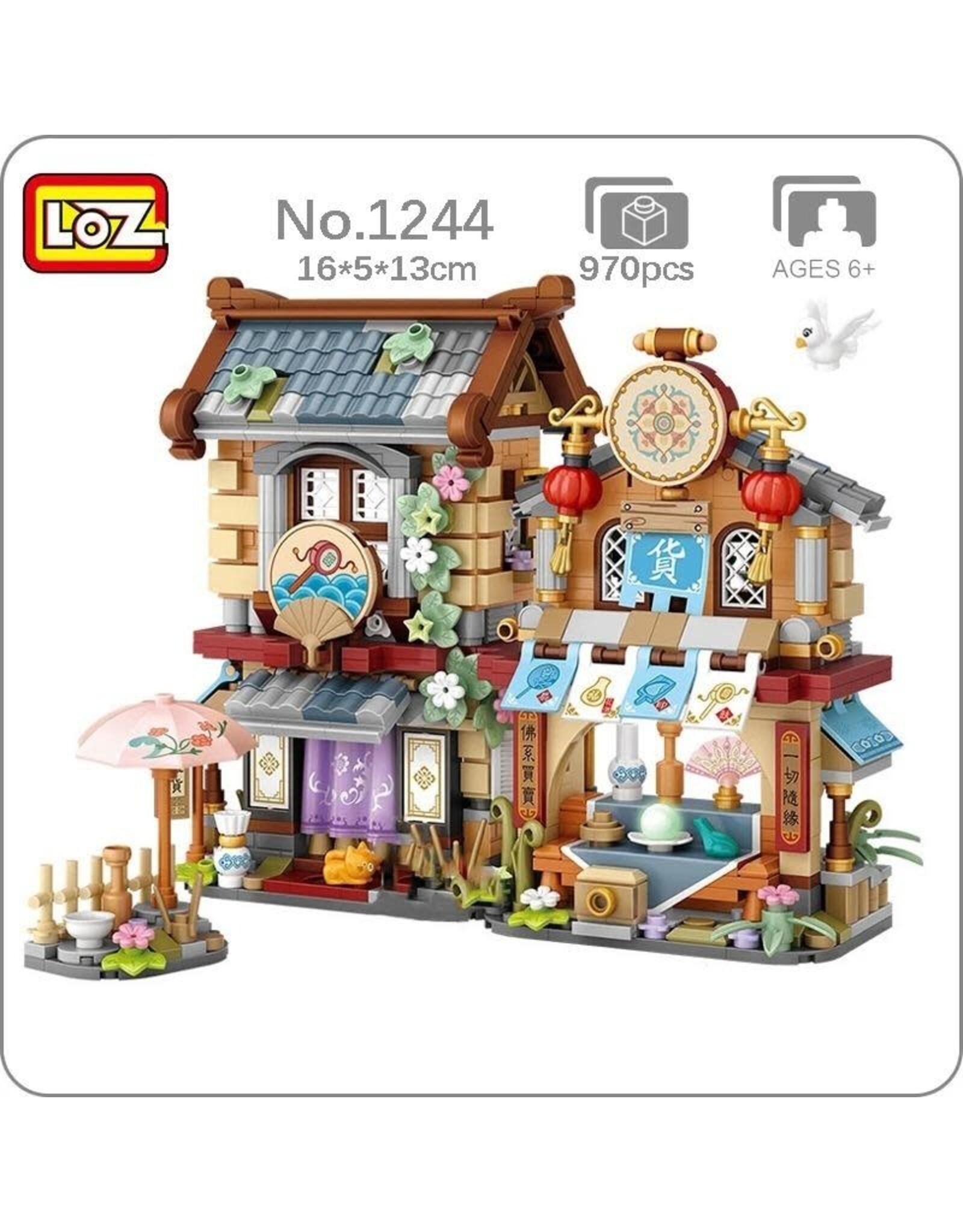 LOZ Ancient China Grocery Store Mini Blocks Set