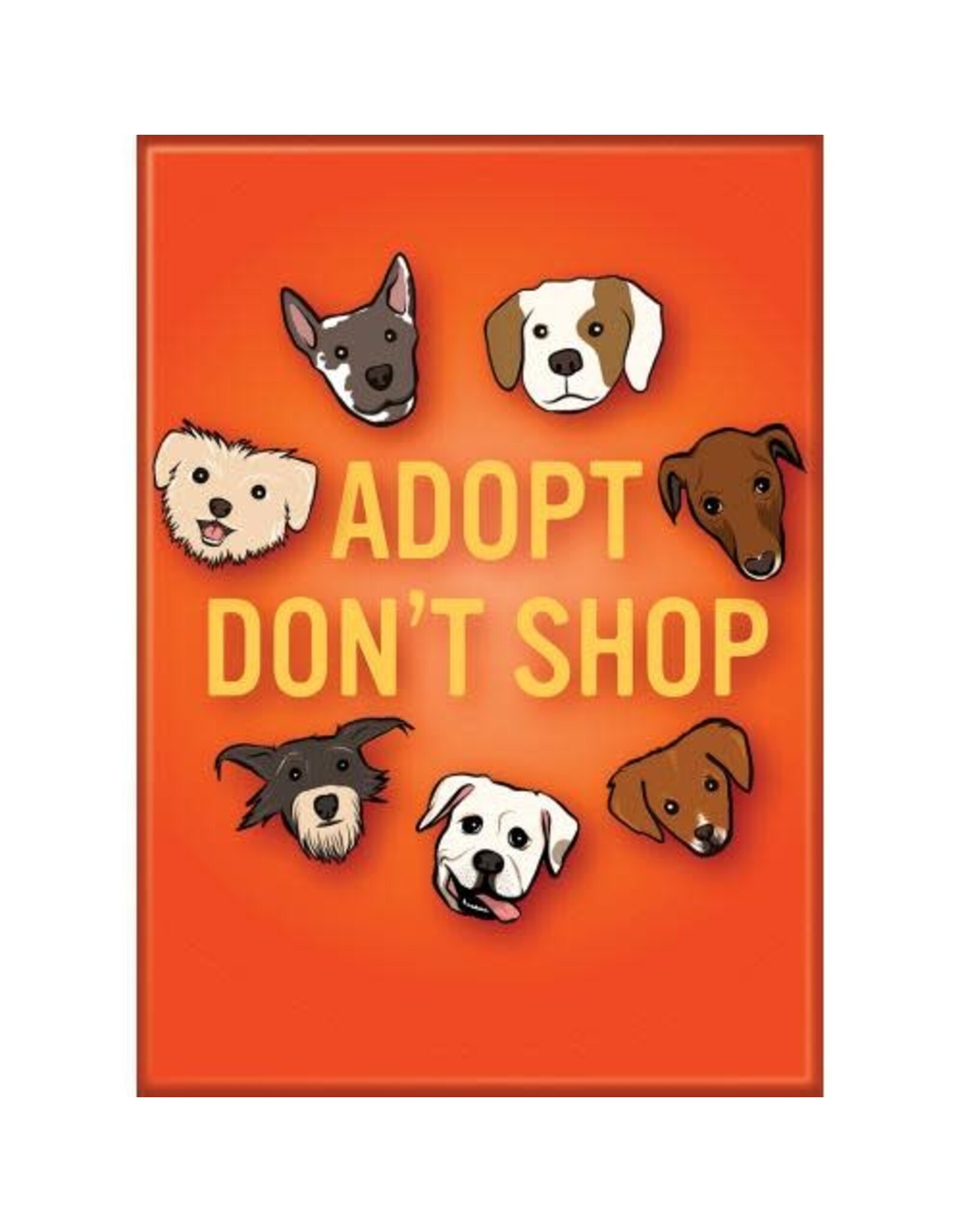 WTIA Adopt Dogs Flat Magnet