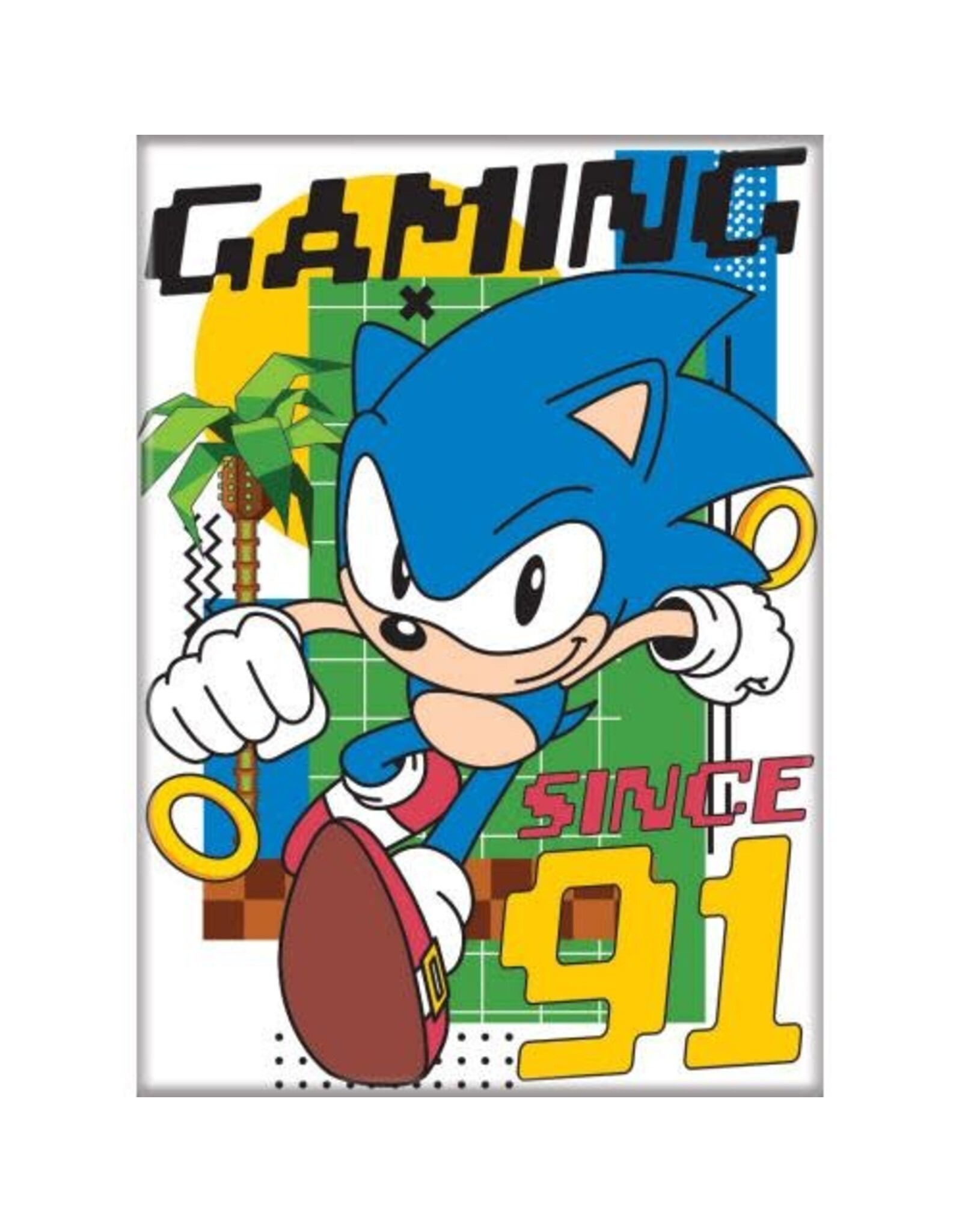 Sonic Gaming Since 91 Flat Magnet