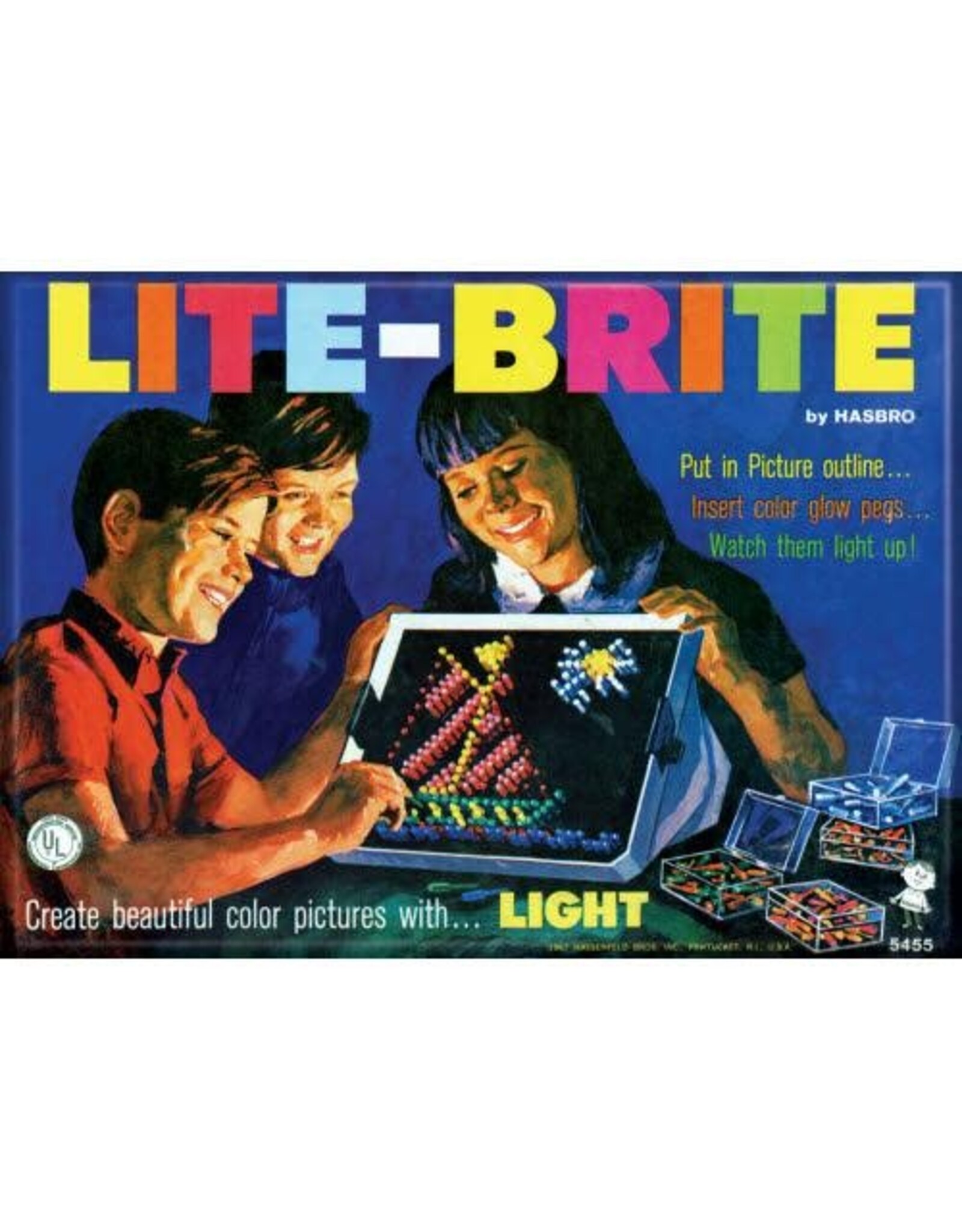 Lite Brite Flat Magnet