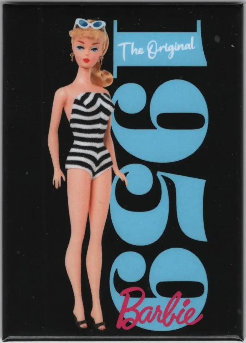 Barbie The Original 1959 Flat Magnet - Tumbleweed Toys