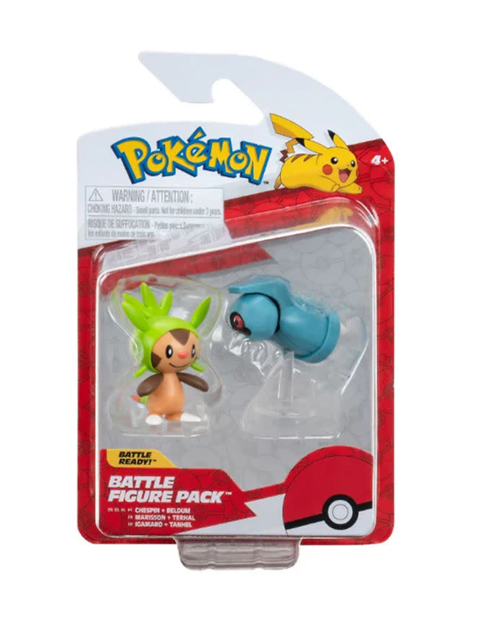 Pokemon Battle Figure - Chespin & Beldum