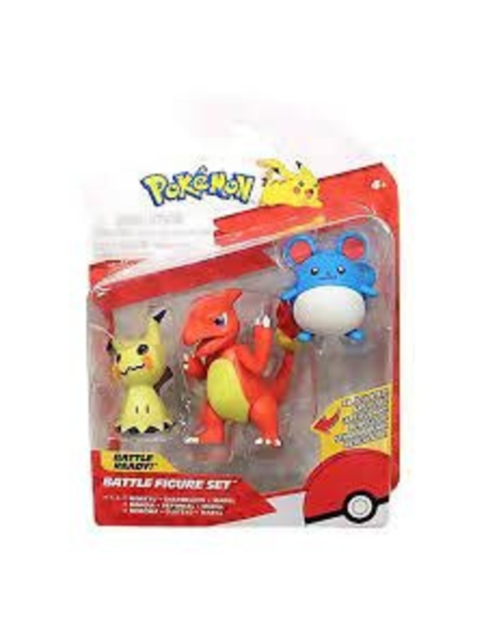 Pokemon Battle Figure 3pk - Mimikyu, Charmeleon & Marill