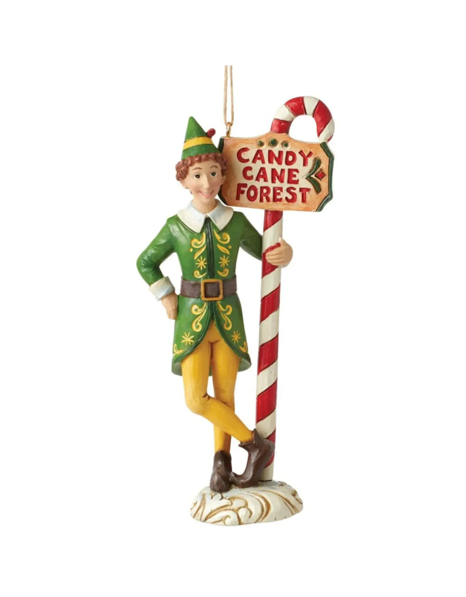 Jim Shore Buddy Elf at Candy Cane Forest Ornament