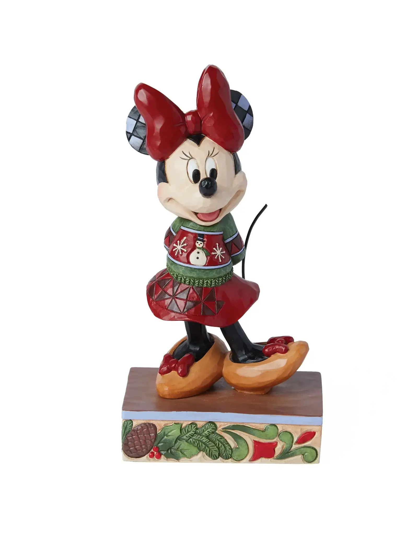 Jim Shore Minnie in Christmas Sweater "Holiday ready"